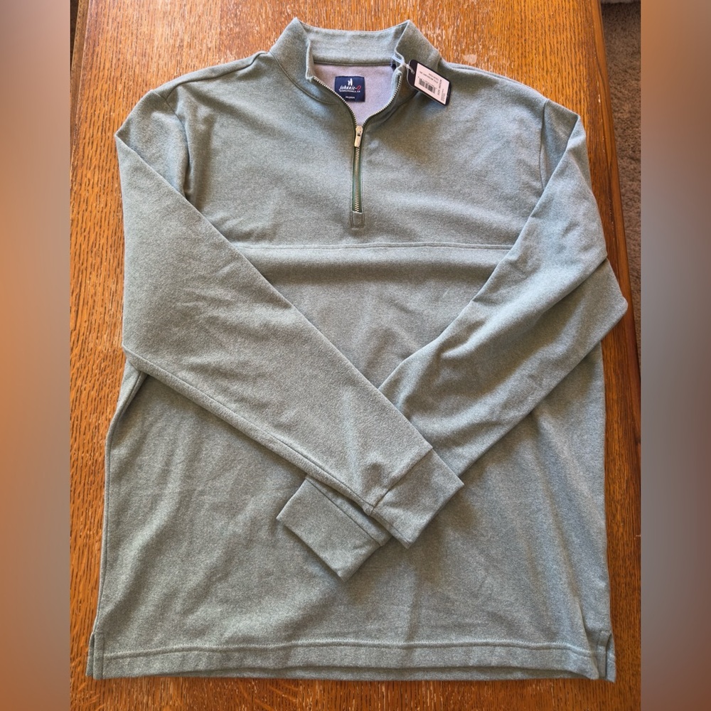 Johnnie-o Mikey Pullover 1/4zip. Size Medium. New With Tag. Green. Polyester.